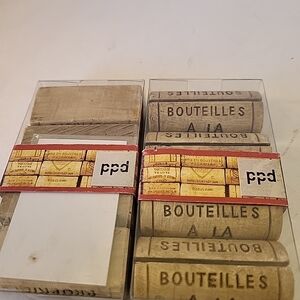 PPD Wine Cork Placecard Holders 2/sets Of 4 NEW!
